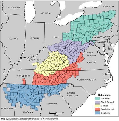The Appalachian Region consists of 20 6,000 square miles across 13 states, and both rural and major metropolitan areas.A comparison of Appalachia’s rural counties with other rural counties shows the Region’s rural population is older, less diverse, and has been declining faster since 2010 than the population in rural counties in the rest of the country.